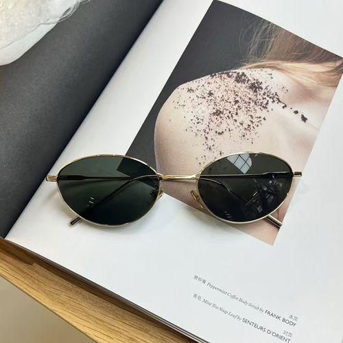 Korean high-end sensation with fine edges and golden cat eyes Sunshade sunglasses