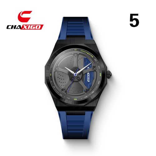 Night light modification with three-dimensional hollow rotation Sports quartz watch