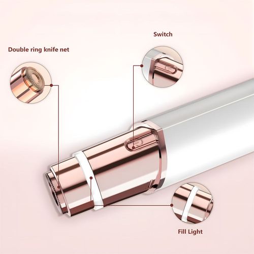 2 in 1 Painless Facial Hair Removal Eyebrow Trimmer