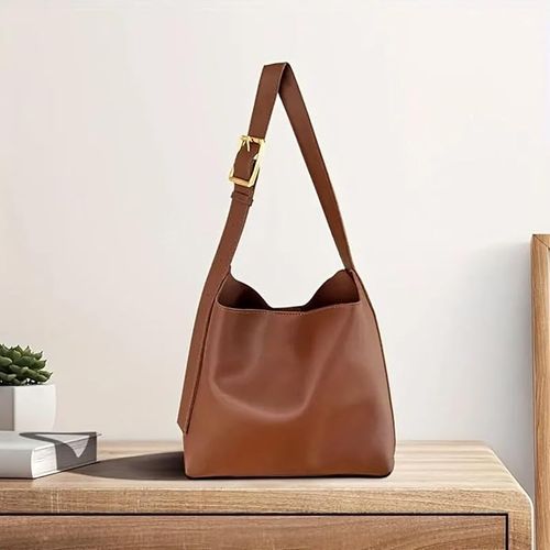 Versatile Ins Large Capacity Bag 2025 New Lazy Feng Shui Bucket Bag Retro Single Shoulder Crossbody Bag