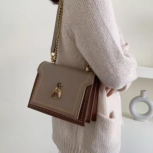 Summer new chain retro bee single shoulder handbag