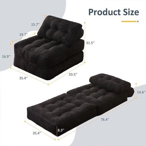 4-in-1 Folding Sofa Bed 🌟