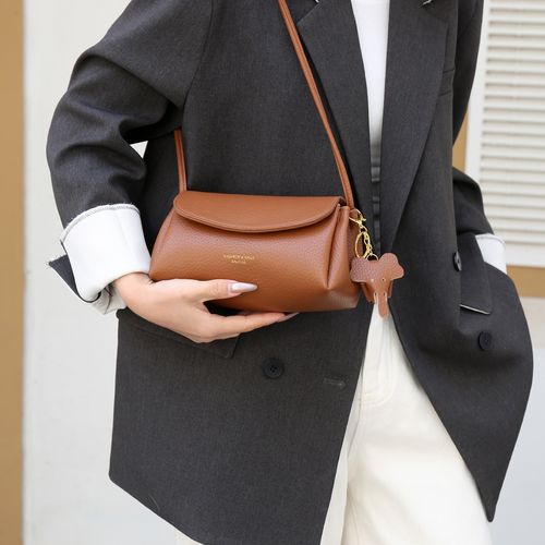 Fashionable, versatile, simple single shoulder crossbody bag