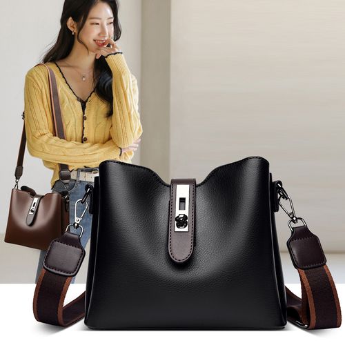 2025 New Style Versatile Handheld Bucket Bag Retro Shoulder Bag