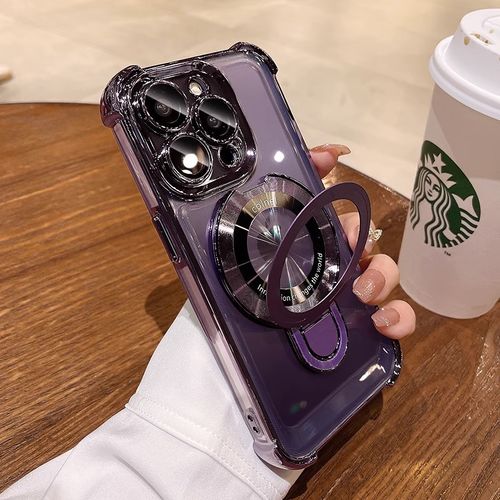 Magnetic suction electroplating anti drop apple shell