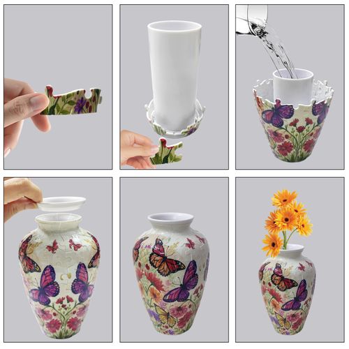 3D Puzzle Vase: Build & Decorate with Ease