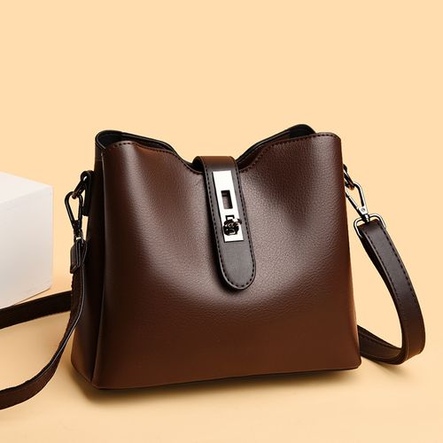 2025 New Style Versatile Handheld Bucket Bag Retro Shoulder Bag
