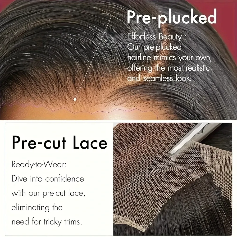 Fashionable mid length straight hair wig for women