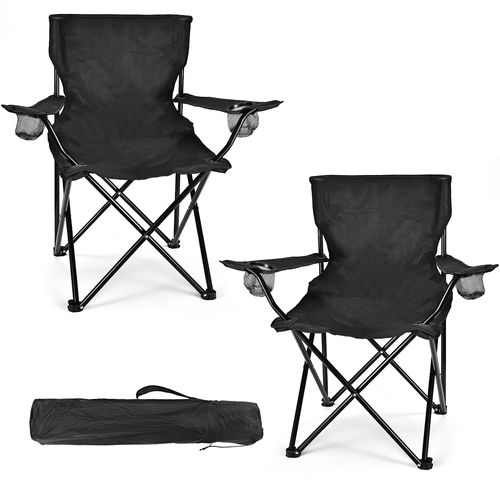 Foldable Camping Chair & Umbrella Set for Outdoors