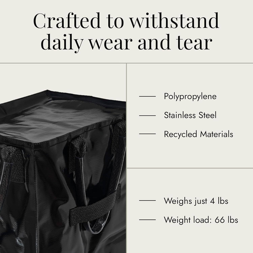 Nylon Waterproof Rolling Foldable Tote with Wheels