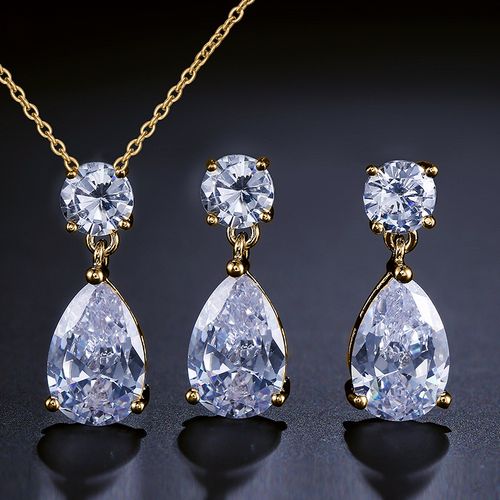 ✨RAKOL Rose - Gold Zircon Necklace: Shine Bright