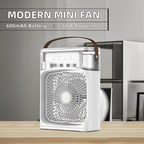 Small rechargeable desktop fan