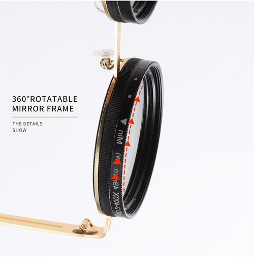ND adjustable dimming mirror UV resistant sunglasses
