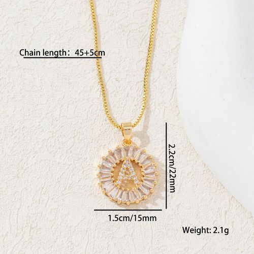 Shiny Flower Letter Necklaces: CZ Inlaid, Gold Plated ✨
