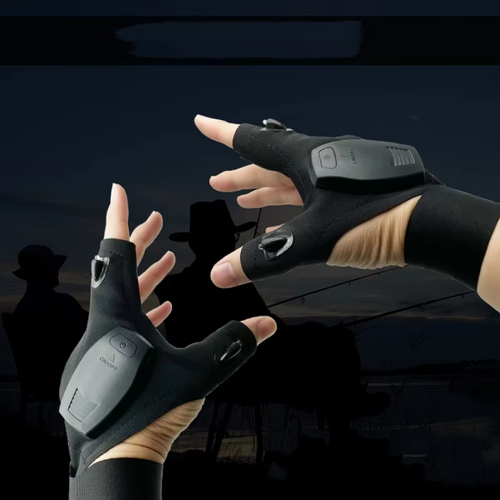 Professional LED Flashlight Gloves Lamp Rescue Tools