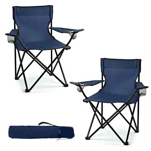Foldable Camping Chair & Umbrella Set for Outdoors