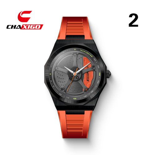 Night light modification with three-dimensional hollow rotation Sports quartz watch