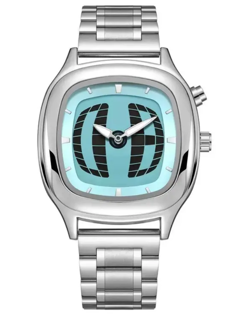 Y2K Retro-Style Animated Seconds Watch Women Men Vintage Square Stainless Steel Band Quartz Wristwatch Aesthetic Hip Hop Couple Watch
