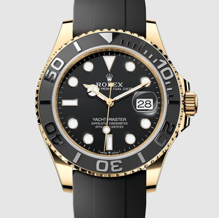 🛥️The Luxurious Yacht-Master 42 style yellow gold quartz watch. --Affordable prices, ultra-luxurious experience.