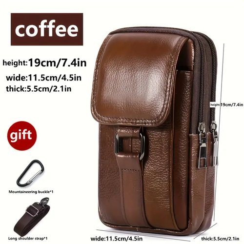 Premium Genuine Leather Waist Bag