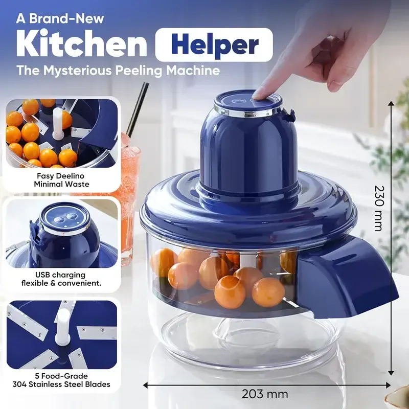 One-Touch Automatic Peeler – Peel Fruits & Vegetable in Seconds.Order now and get a discount！Treat yourself or that food lover you know.💝💝💝