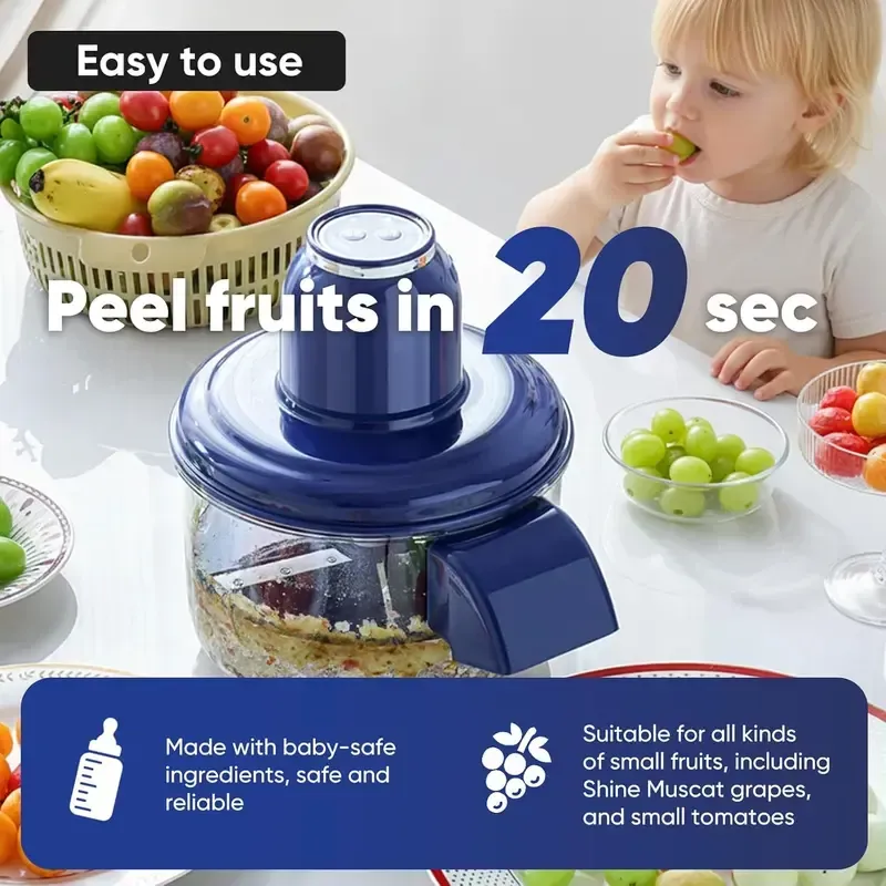 One-Touch Automatic Peeler – Peel Fruits & Vegetable in Seconds.Order now and get a discount！Treat yourself or that food lover you know.💝💝💝