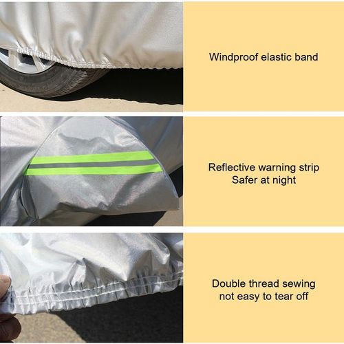 （Upgraded Needle Cotton + 210D Oxford Cloth Car Cover, Wearproof Waterproof Paint Protection. Includes a Combination Lock. Limited quantities available, buy now!）High Quality All weather Multilayer Car Cover with Reflective Stripes, Full Car Exterior Cover, Rain and Sun Protection for sedans, SUVs, and pickup trucks.