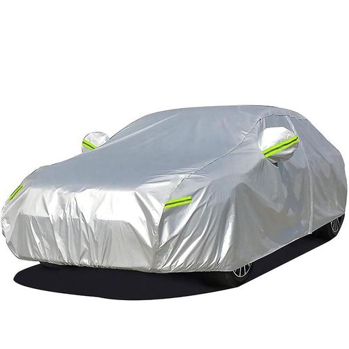 （Upgraded Needle Cotton + 210D Oxford Cloth Car Cover, Wearproof Waterproof Paint Protection. Includes a Combination Lock. Limited quantities available, buy now!）High Quality All weather Multilayer Car Cover with Reflective Stripes, Full Car Exterior Cover, Rain and Sun Protection for sedans, SUVs, and pickup trucks.