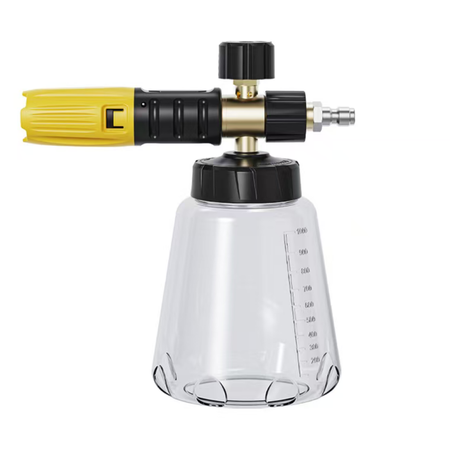 Professional Foam Cannon for Car, Adjustable Spray Nozzle,  0.25 Inch Quick Connect Plug for Pressure Washer and Car Detailing Kit.   If you don't have a pressure washer at home, we also offer an electric pump sprayer as an alternative.