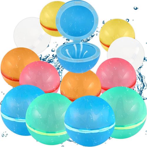 12X Reusable Magnetic Water Balloons Summer Outdoor Toys For Kids Self Sealing