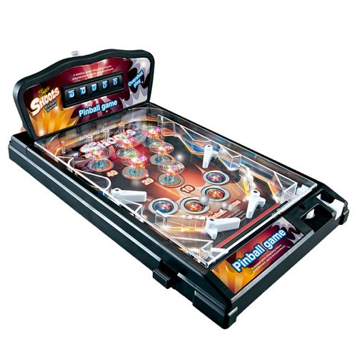 Pinball Machine, Electronic Tabletop Pinball Game 16.5 Inch with Lights & Sounds, LED Digital Scoreboard-Ideal for Family Fun
