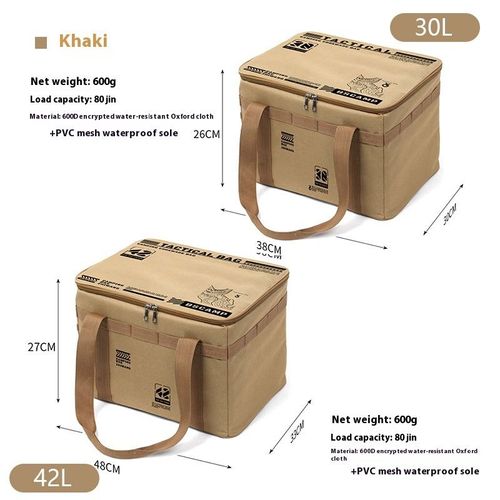 Folding picnic storage box