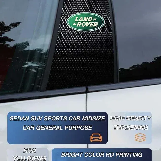 Carbon Fibre Car Center Column Protector（With Custom Car Logo）8pc | Easy Install