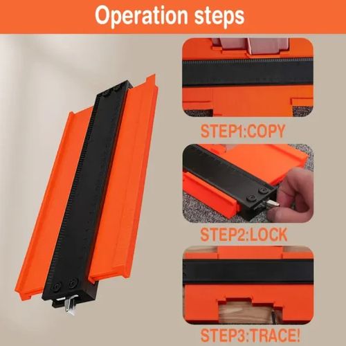 10 Inch Contour Duplication Gauge - Adjustable Locking Mechanism for Precise Irregular Shape Tracing - Ideal Gift for DIY Handyman, Husband, Dad, and Boyfriend