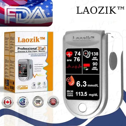 💸Laozik™ Profesional 3in1 Glucose & Vital Signs Monitor- -Painless, Fast, Precise 16 sales