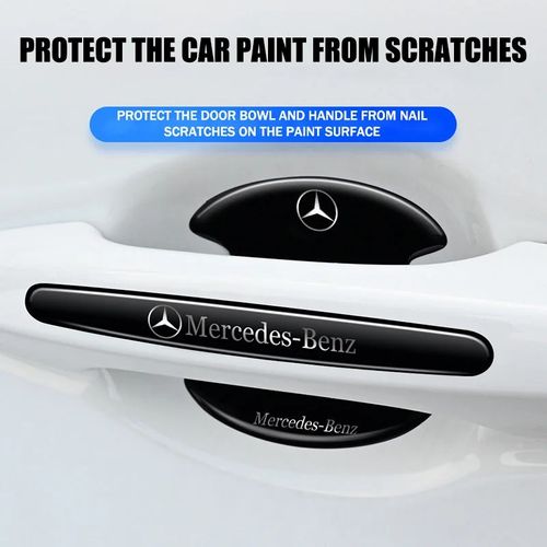 Car Door Bowl Protector Anti-collision Strip Anti-Scratch Sticker Decorative Products 8PCS