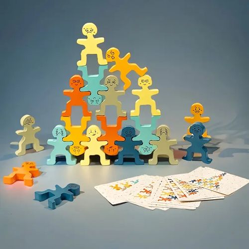 Montessori Balance Block Stacking Game