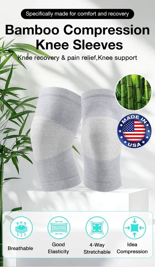 set for Compression Knee Sleeve-Repairs damage, promotes blood circulation, and says goodbye to knee pain forever!