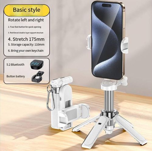 Portable MagSafe Travel Selfie Stick with Remote Control & Magnetic Ring