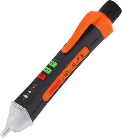 Voltage Tester,T‑02A ABS Non Contact Voltage Tester with Infrared Pointing Function for Power Supply Overhaul