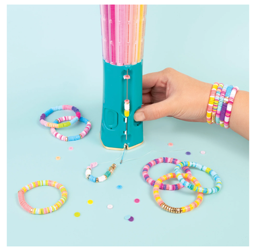 Make It Real: Swift Clicks - Heishi Bracelet Maker - 2047pc, DIY Jewelry Craft Kit, Design & Make 23 Bead Bracelets, Rotate-Click-Wear, Girls Kids 8+
