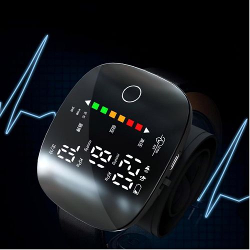 ACCUTRUST Digital Wrist Blood Pressure Monitor with Voice Guidance, LCD Display, Storage Box, 13.5-21.5 cm Adjustable Cuff