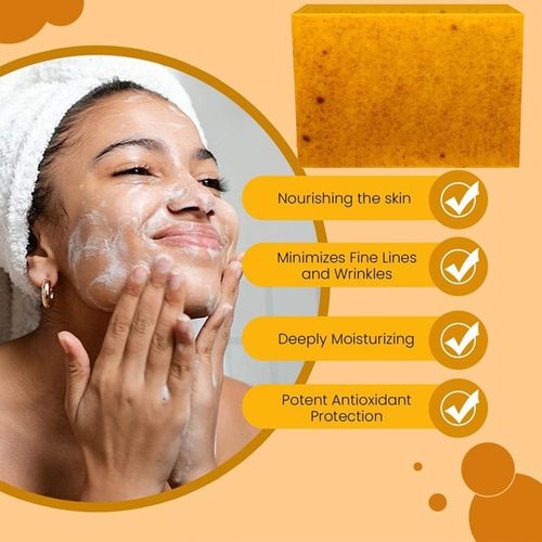 Kojic Acid Soap, Lemon Turmeric Soap, Turmeric Acid Soap, Kojic Acid Soap - Dark Spots, Skin Color Enhancement, Exfoliating (Kojic Acid)
