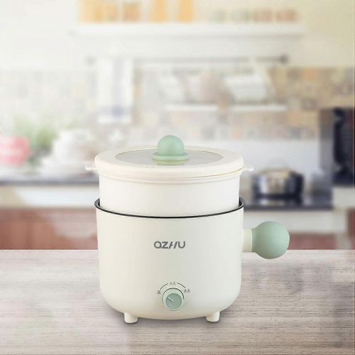 Portable Electric Pot 1.8L with Green Ball Handle for Cookin