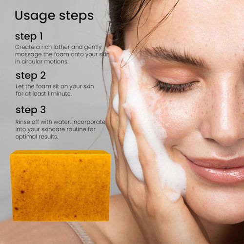 Kojic Acid Soap, Lemon Turmeric Soap, Turmeric Acid Soap, Kojic Acid Soap - Dark Spots, Skin Color Enhancement, Exfoliating (Kojic Acid)
