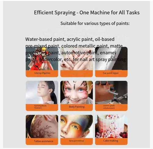 Small color spray gun, wireless spray painting pen, acrylic paint spray gun, painting and coloring model, fogging spraying for hand figures
