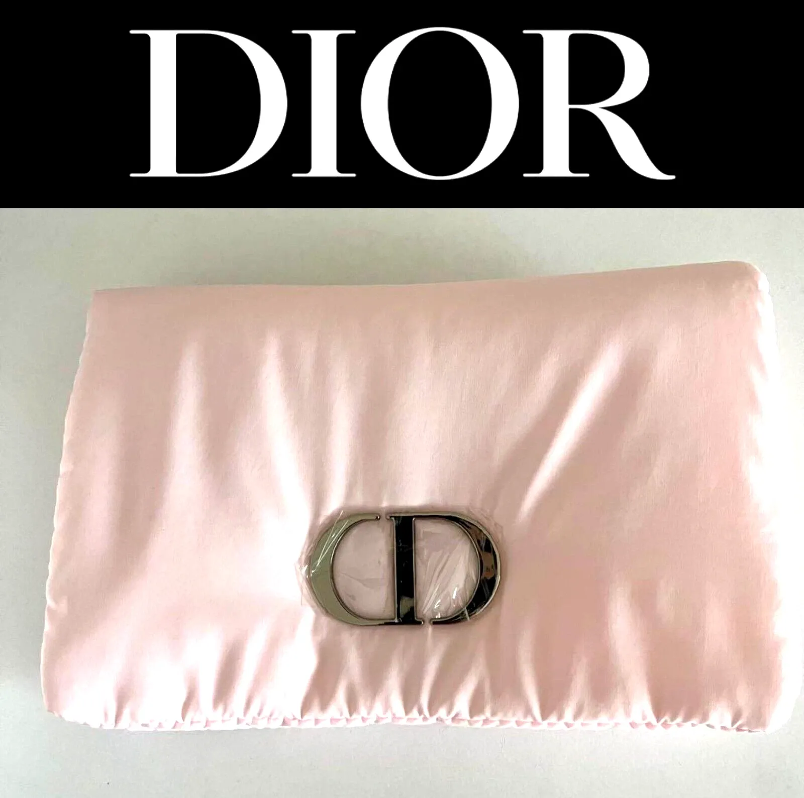Pink Christian Dior Beauty Bag with Box