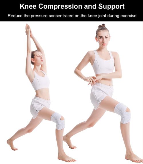 Knee Brace for Women Men Knee Braces for Knee Pain, Adjustable Compression Sleeve Knee Brace for Meniscus Tear with Side Stabilizers (Black, Medium)