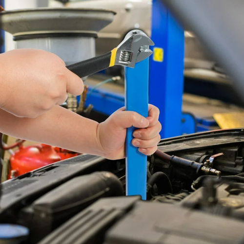 15 Inches Offset Extension Wrench High Carbon Steel Tight Reach Extension Wrench Set with 4 Drive Adapters  Universal Extension Wrench for Hard to Reach Fasteners