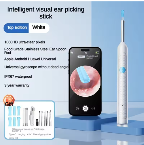 Wireless Visual Silicone Ear Spoon Endoscope Earpick Camera Otoscope Safe Ear Cleaner for Kids & Adults